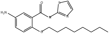 Benzamide, 5-amino-2-(octyloxy)-N-2-thiazolyl- 구조식 이미지
