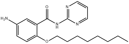 Benzamide, 5-amino-2-(octyloxy)-N-2-pyrimidinyl- 구조식 이미지