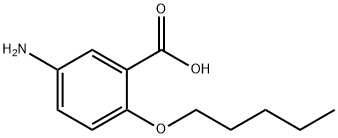 Benzoic acid, 5-amino-2-(pentyloxy)- Structure