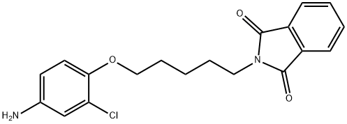 1H-Isoindole-1,3(2H)-dione, 2-[5-(4-amino-2-chlorophenoxy)pentyl]- 구조식 이미지