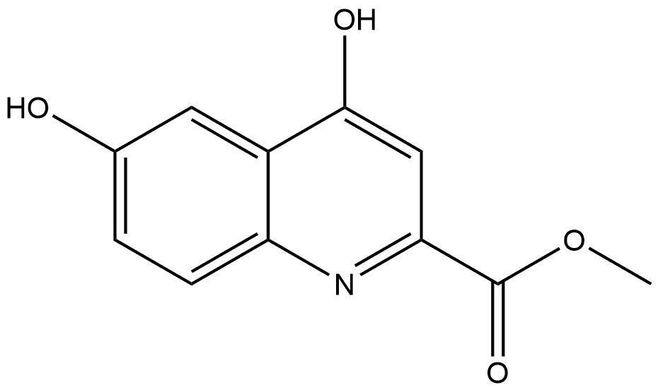 Methyl 4,6-dihydroxy-2-quinolinecarboxylate Structure