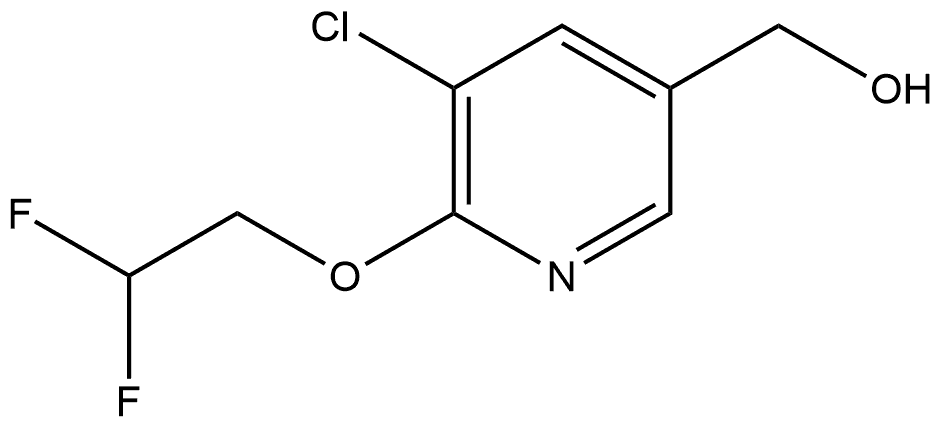 5-Chloro-6-(2,2-difluoroethoxy)-3-pyridinemethanol Structure