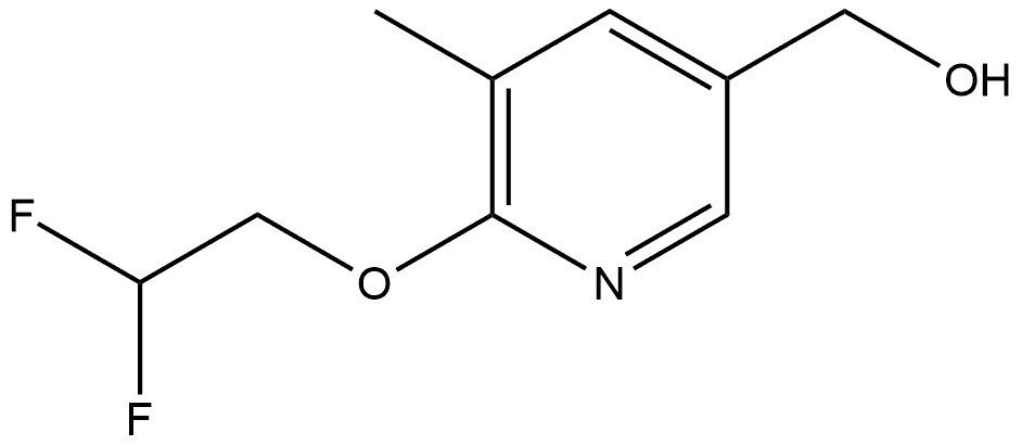 6-(2,2-Difluoroethoxy)-5-methyl-3-pyridinemethanol Structure