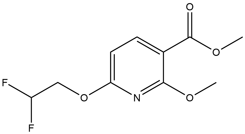 Methyl 6-(2,2-difluoroethoxy)-2-methoxy-3-pyridinecarboxylate Structure