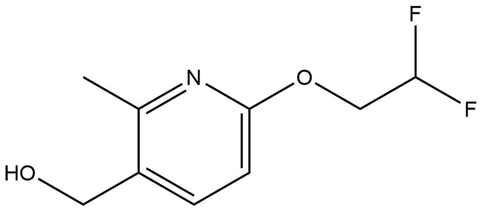 6-(2,2-Difluoroethoxy)-2-methyl-3-pyridinemethanol Structure