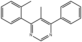 5-methyl-6-(2-methylphenyl)-4-phenylpyrimidine Structure