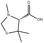 (4R)-3,5,5-trimethyl-1,3-thiazolidine-4-carboxylic
acid Structure