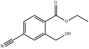 Ethyl 4-cyano-2-(hydroxymethyl)benzoate Structure