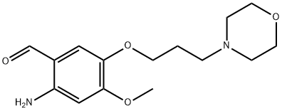 Benzaldehyde, 2-amino-4-methoxy-5-[3-(4-morpholinyl)propoxy]- Structure