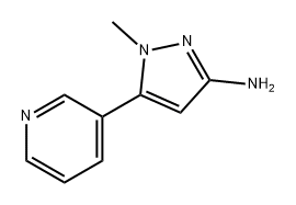 1H-Pyrazol-3-amine, 1-methyl-5-(3-pyridinyl)- Structure