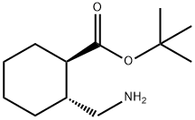 (1R,2R)-2-Aminomethyl-cyclohexanecarboxylic acid tert-butyl ester Structure