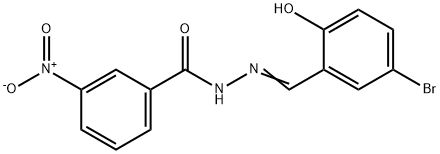 (E)-N-(5-bromo-2-hydroxybenzylidene)-3-nitrobenzohydrazide Structure