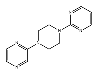 Pyrimidine, 2-[4-(2-pyrazinyl)-1-piperazinyl]- 구조식 이미지