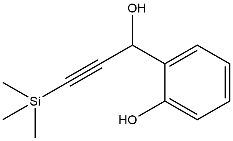 2-Hydroxy-α-[2-(trimethylsilyl)ethynyl]benzenemethanol Structure