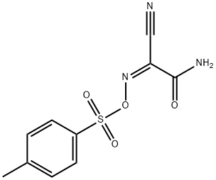 Acetamide, 2-cyano-2-[[[(4-methylphenyl)sulfonyl]oxy]imino]-, (2Z)- 구조식 이미지