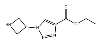 1H-1,2,3-Triazole-4-carboxylic acid, 1-(3-azetidinyl)-, ethyl ester Structure