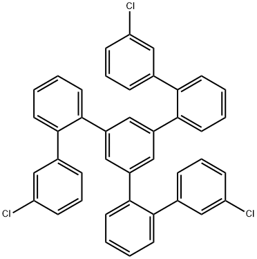 1,1':2',1'':3'',1''':2''',1''''-Quinquephenyl, 3,3''''-dichloro-5''-(3'-chloro[1,1'-biphenyl]-2-yl)- Structure