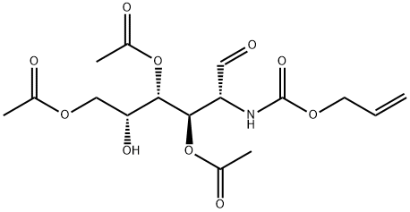 D-Galactose, 2-deoxy-2-[[(2-propen-1-yloxy)carbonyl]amino]-, 3,4,6-triacetate 구조식 이미지