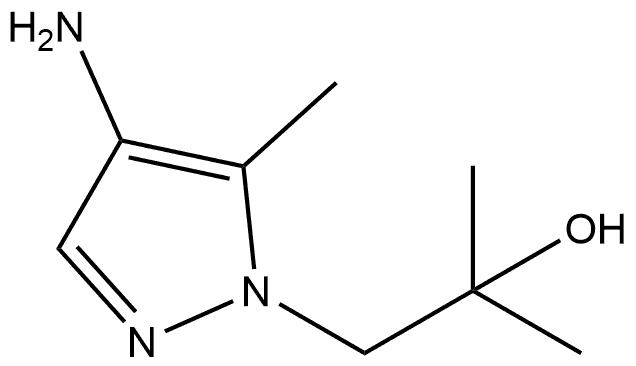 1H-Pyrazole-1-ethanol, 4-amino-α,α,5-trimethyl- Structure