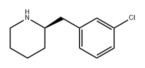 Piperidine, 2-[(3-chlorophenyl)methyl]-, (2R)- Structure