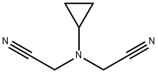 Acetonitrile, 2,2'-(cyclopropylimino)bis- Structure