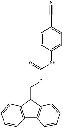 9H-Fluoren-9-ylmethyl N-(4-cyanophenyl)carbamate 구조식 이미지