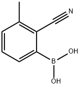 Boronic acid, B-(2-cyano-3-methylphenyl)- Structure