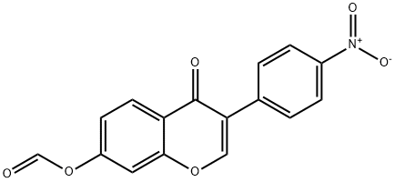 3-(4-Nitrophenyl)-4-oxo-4H-chromen-7-yl formate 구조식 이미지