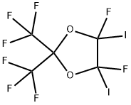 1,3-Dioxolane, 4,5-difluoro-4,5-diiodo-2,2-bis(trifluoromethyl)- Structure