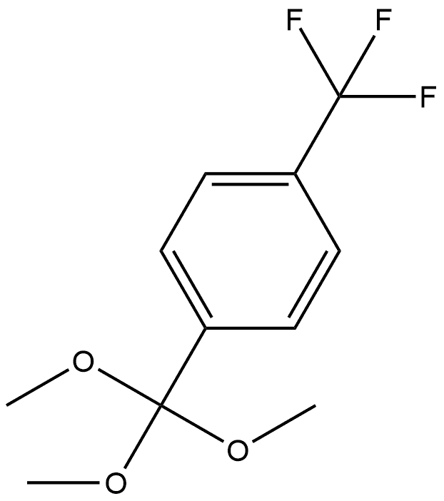 1-(Trifluoromethyl)-4-(trimethoxymethyl)benzene Structure