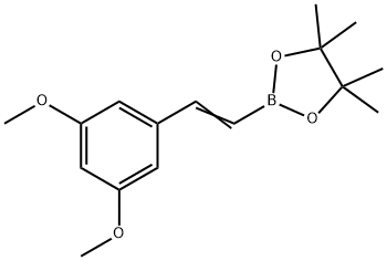 1,3,2-Dioxaborolane, 2-[2-(3,5-dimethoxyphenyl)ethenyl]-4,4,5,5-tetramethyl- Structure