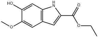Ethyl 6-hydroxy-5-methoxy-1H-indole-2-carboxylate 구조식 이미지