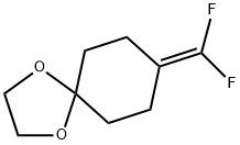 1,4-Dioxaspiro[4.5]decane, 8-(difluoromethylene)- Structure