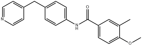 4-Methoxy-3-methyl-N-(4-(pyridin-4-ylmethyl)phenyl)benzamide 구조식 이미지