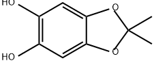 1,3-Benzodioxole-5,6-diol, 2,2-dimethyl- Structure