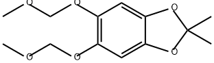 1,3-Benzodioxole, 5,6-bis(methoxymethoxy)-2,2-dimethyl- Structure