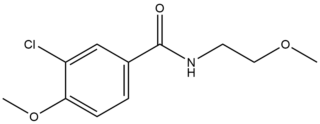 3-Chloro-4-methoxy-N-(2-methoxyethyl)benzamide Structure