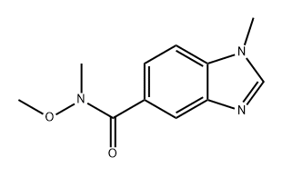 1H-Benzimidazole-5-carboxamide, N-methoxy-N,1-dimethyl- Structure
