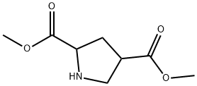 Dimethyl pyrrolidine-2,4-dicarboxylate Structure