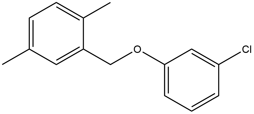 2-[(3-Chlorophenoxy)methyl]-1,4-dimethylbenzene Structure