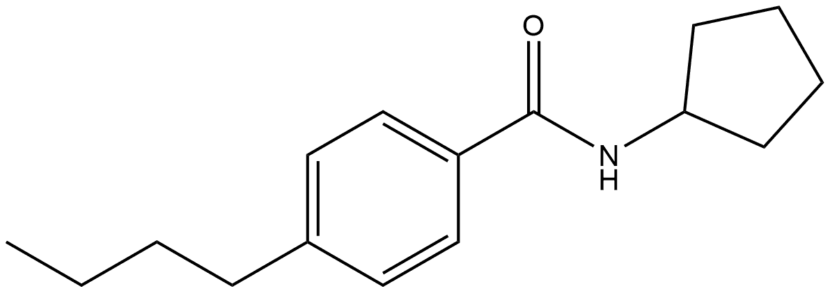 4-Butyl-N-cyclopentylbenzamide Structure