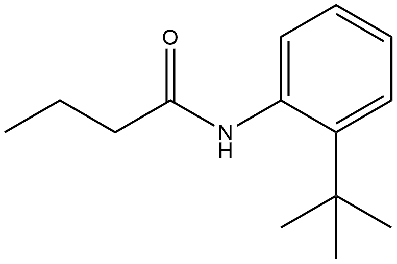 N-[2-(1,1-Dimethylethyl)phenyl]butanamide Structure