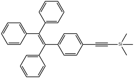 Benzene, 1-[2-(trimethylsilyl)ethynyl]-4-(1,2,2-triphenylethenyl)- Structure