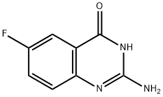 4(3H)-Quinazolinone, 2-amino-6-fluoro- Structure