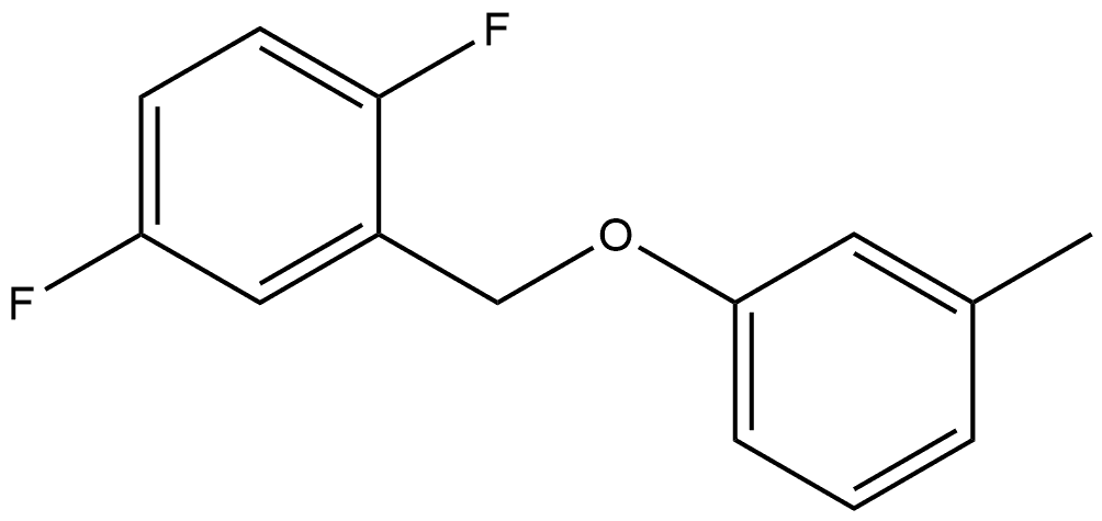 1,4-Difluoro-2-[(3-methylphenoxy)methyl]benzene Structure