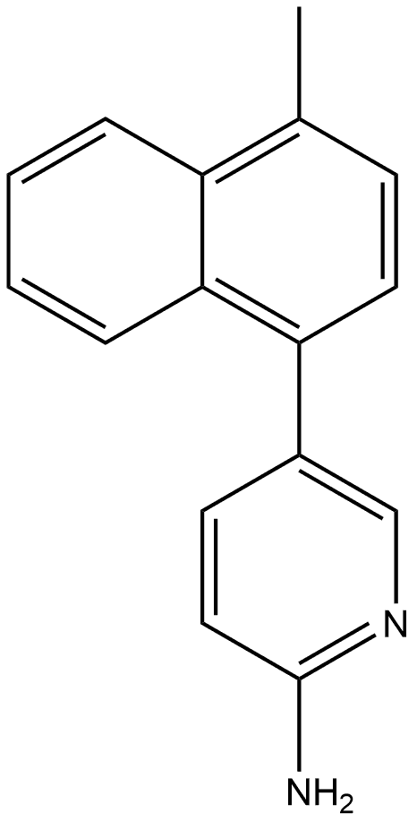 5-(4-Methyl-1-naphthalenyl)-2-pyridinamine Structure