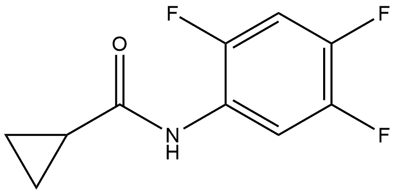 N-(2,4,5-Trifluorophenyl)cyclopropanecarboxamide Structure