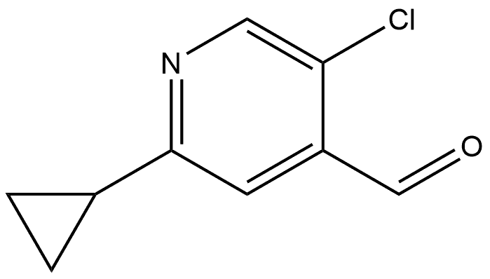 5-Chloro-2-cyclopropylpyridine-4-carbaldehyde Structure