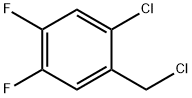 Benzene, 1-chloro-2-(chloromethyl)-4,5-difluoro- 구조식 이미지