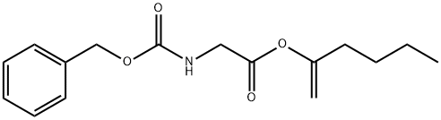 Glycine, N-[(phenylmethoxy)carbonyl]-, 1-methylenepentyl ester 구조식 이미지
